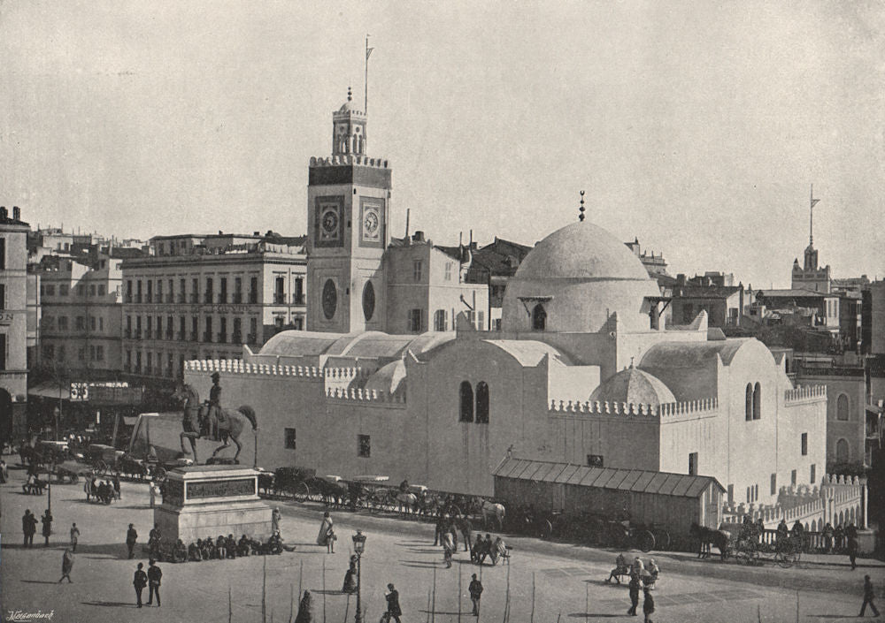 ALGIERS. The mosque in the Place du Gouvernement. Algeria 1895 old print